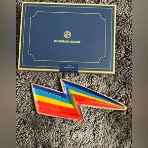 NWT Jonathan Adler Bolt Tray, rainbow